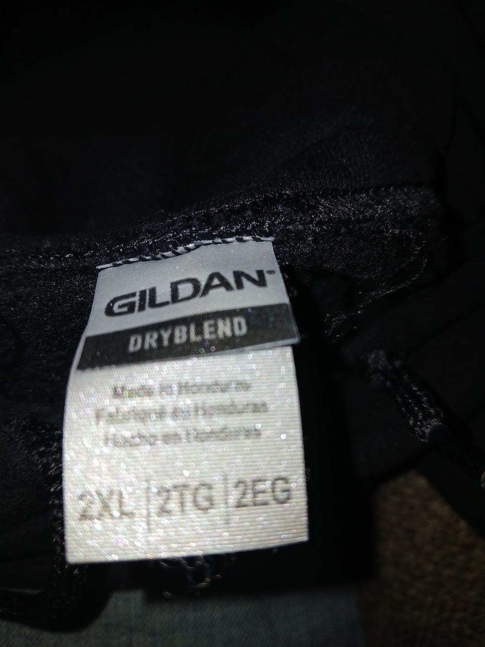 Gildan Black Hoodie with White 'THE NORTH SIDE' Logo - Picture 2 of 2